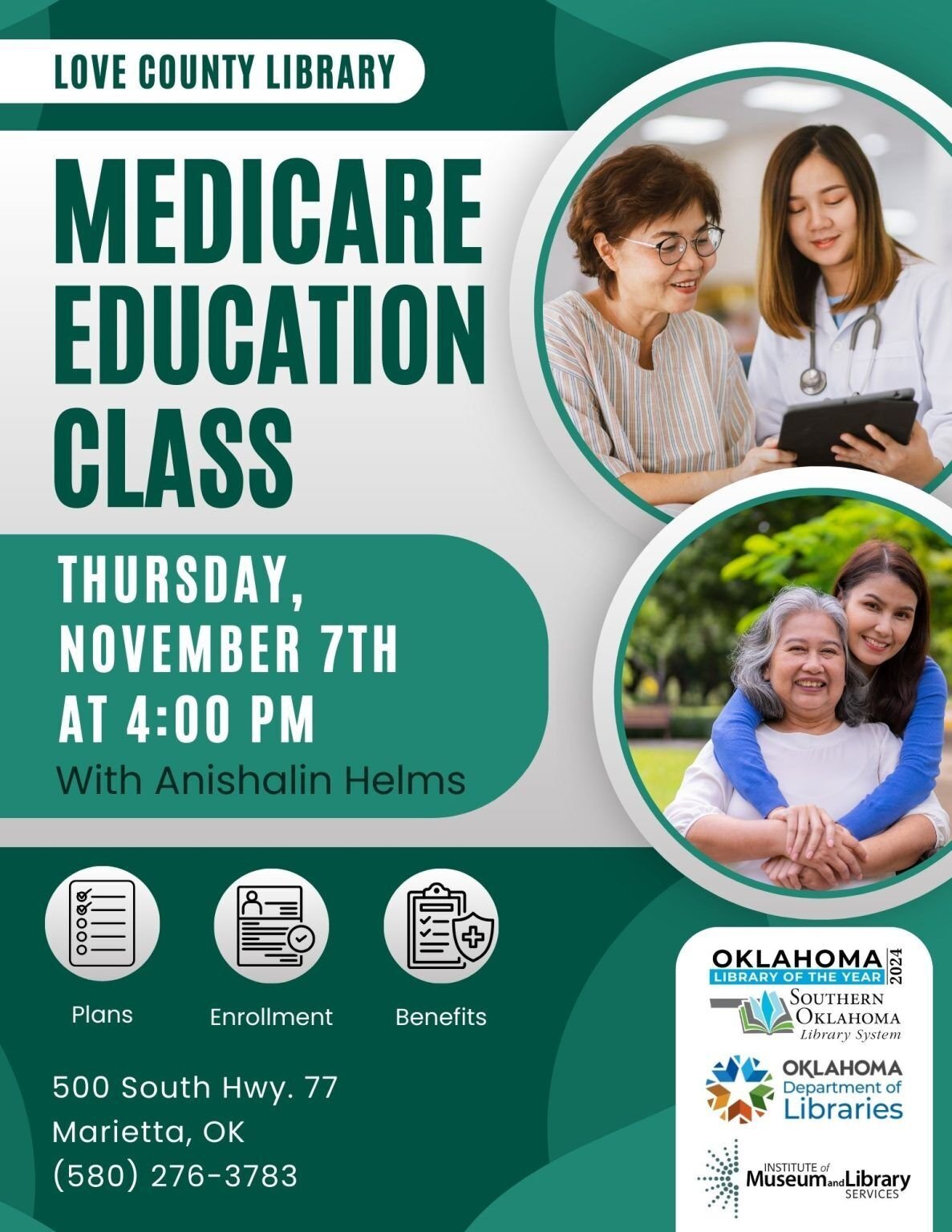 Medicare seminar at Love County Library