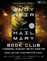 “Project Hail Mary” to be featured at Love County Library Book Club in August