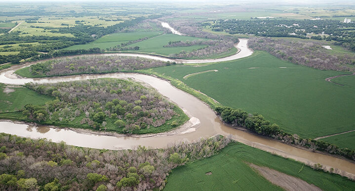 Vegetation along Big Blue River suffers from months of Tuttle Creek Dam ...