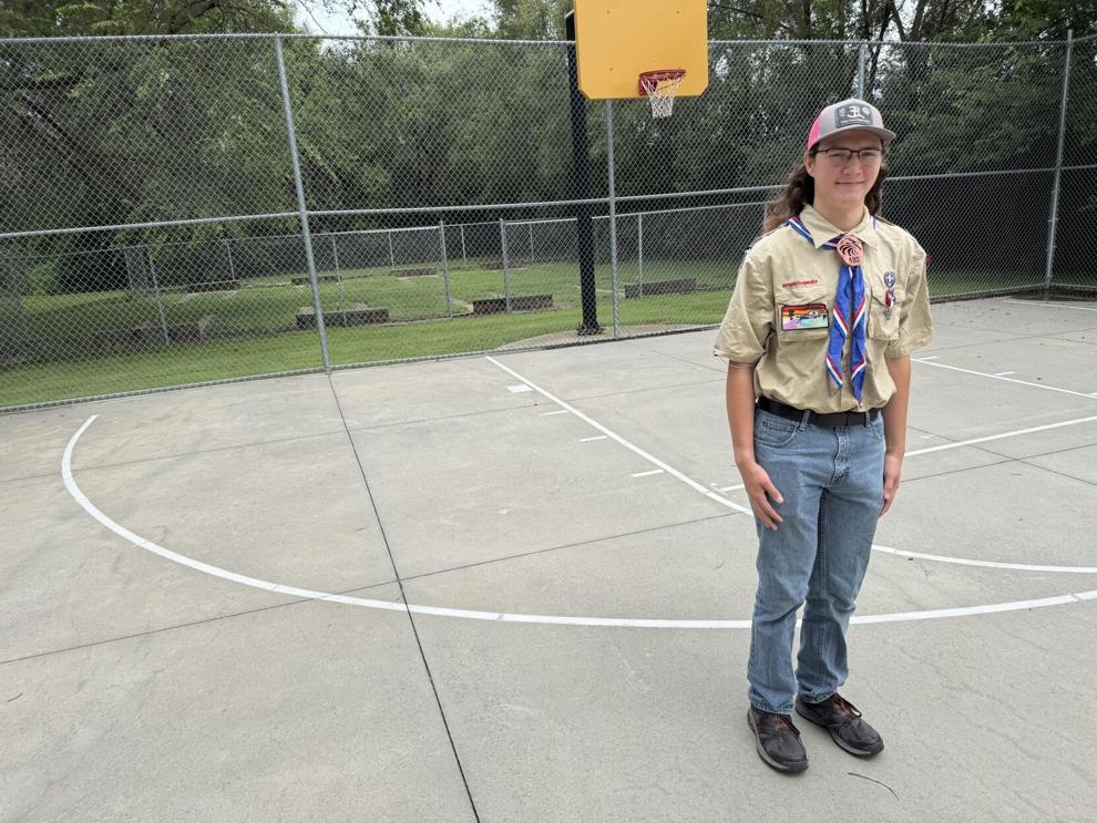 Eagle Scout's hard work improves basketball court