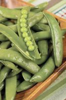 Fresh peas from garden add springtime flavor