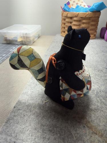 Pin cushions honor town mascot