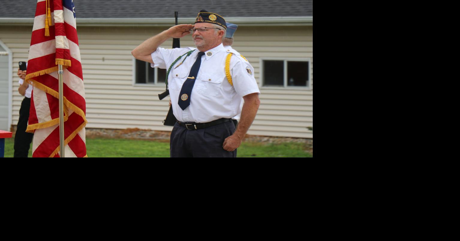 Post 464 dedicates new flagpole on July Fourth