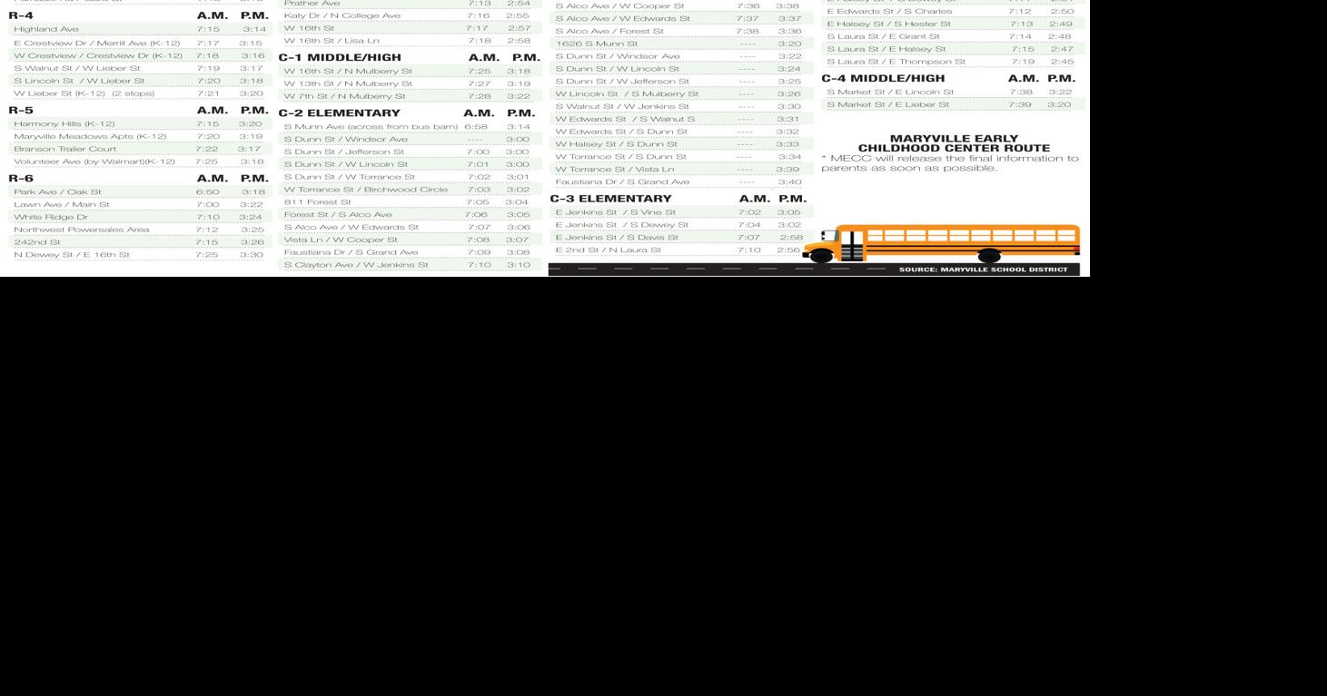 20212022 Maryville RII Bus Routes News Maryville Forum