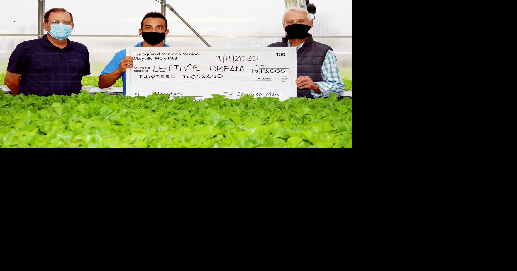 Lettuce Dream receives help from Ten Squared Men News Maryville Forum