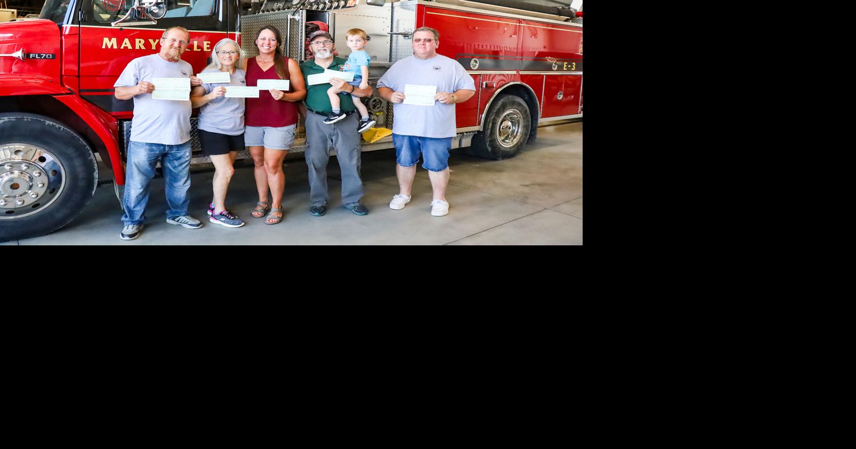 Eagles Aerie donates to area fire departments in memory of Arnold