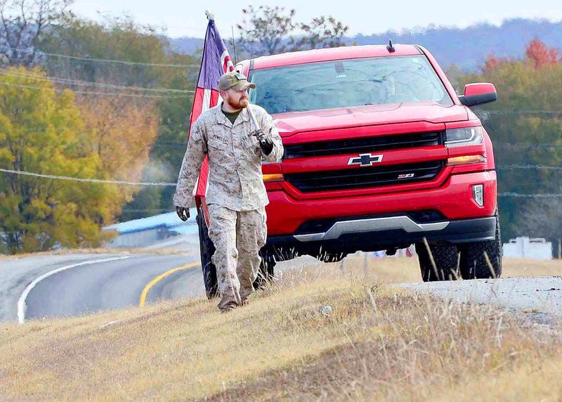Local veteran walks to honor friend killed in Afghanistan