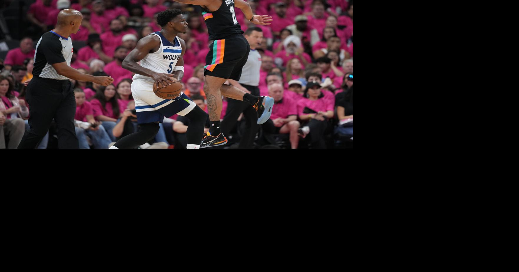 Edwards returns and Timberwolves overcome big game by Wembanyama to beat Spurs 104-102 in Game 1