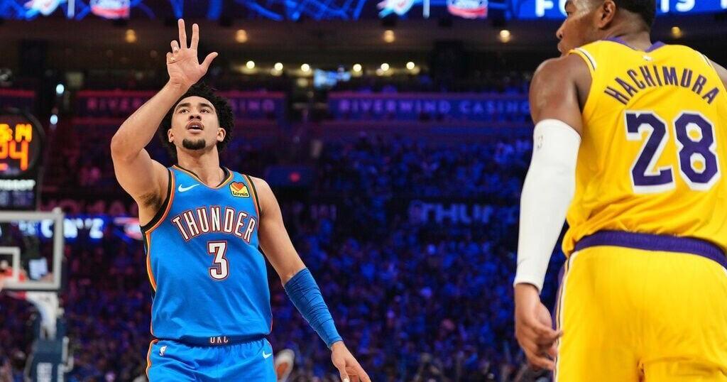 After gritty 108-90 win over Los Angeles Lakers, Thunder seek improvement in Game 2