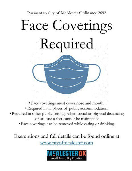 Sign of the times: Face covering signs available for McAlester businesses