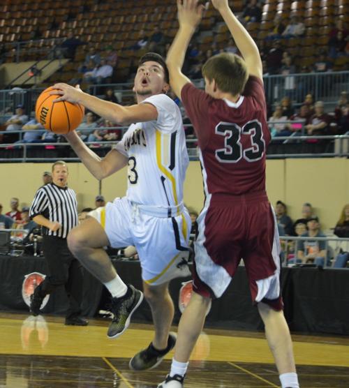 Boys Basketball Kiowa Outruns Vici To Advance To State Semifinals