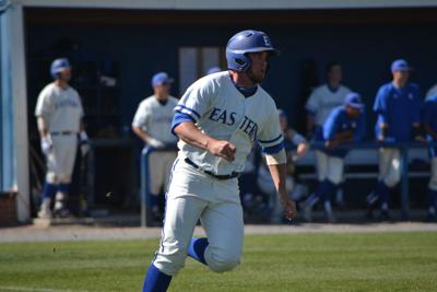 eastern arkansas doubleheader baptist mcalesternews elliott njcaa easton mountaineers split region thursday