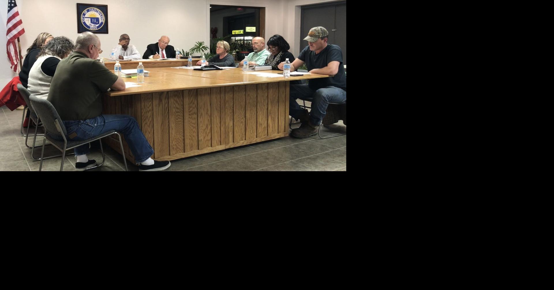 Hartshorne council approves changes, takes no action on city clerk
