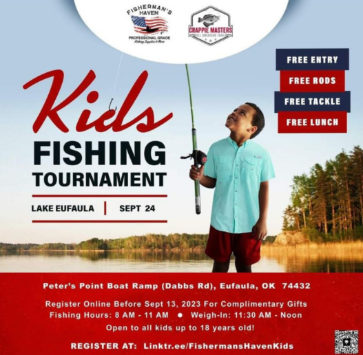 5 THINGS TO KNOW: How to register for a free fishing tournament for  children at Lake Eufaula, News