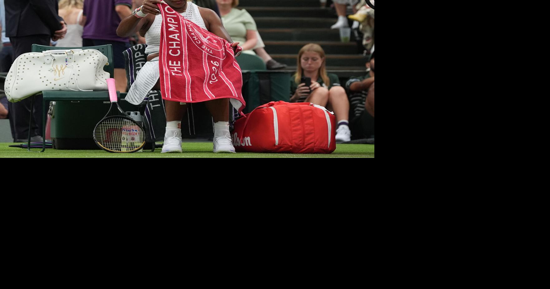 Serena Williams tweaked her knee during Wimbledon return at age 44 but still aims to play doubles