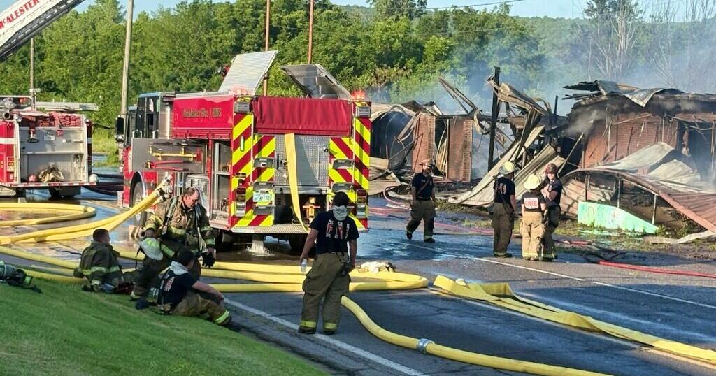 McAlester Fire Department responds to structure fire off of Main Street