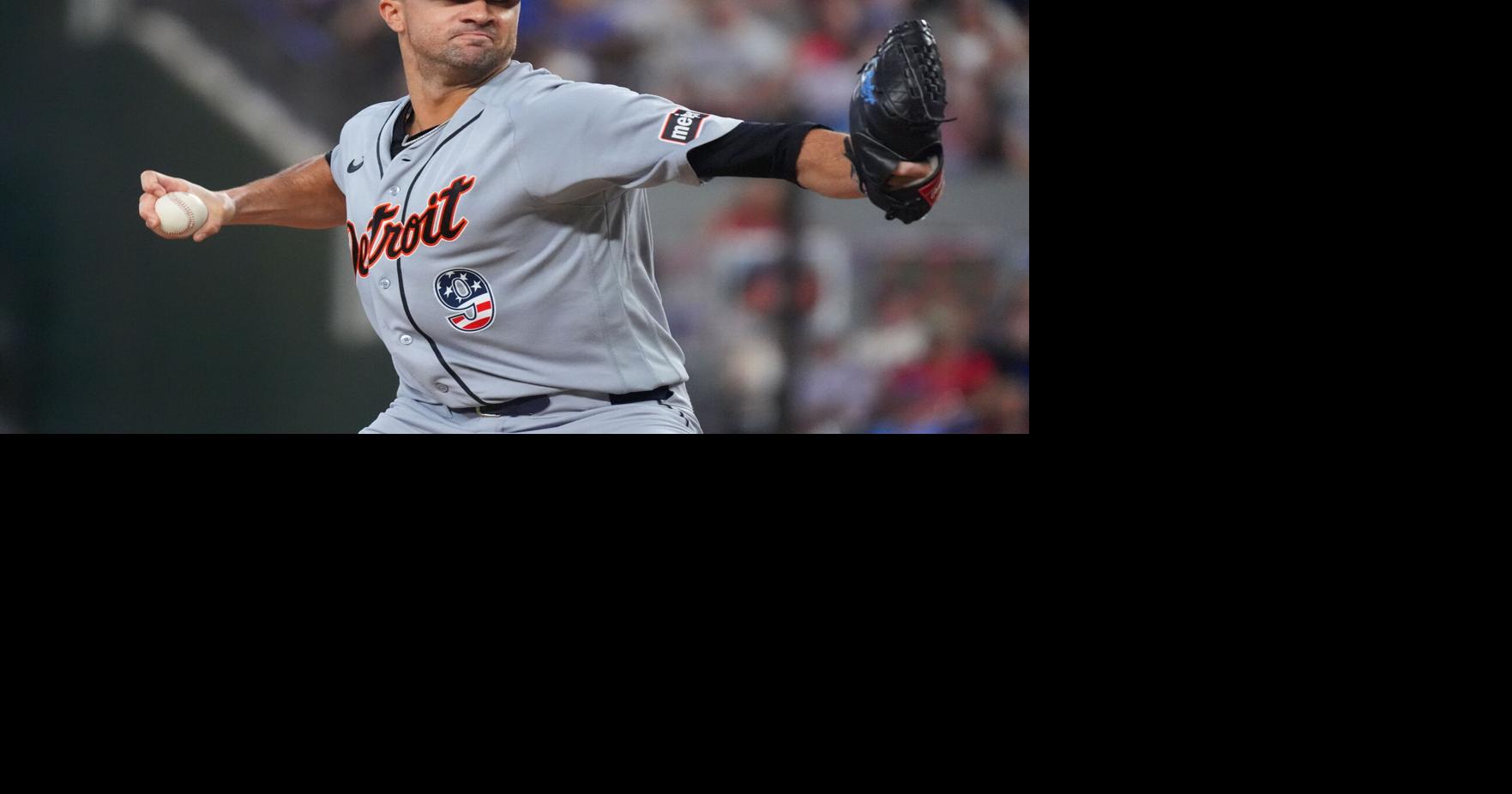 Greene homers in 1st inning and trio of Tigers pitchers combine on 3-hit shutout win over Rangers