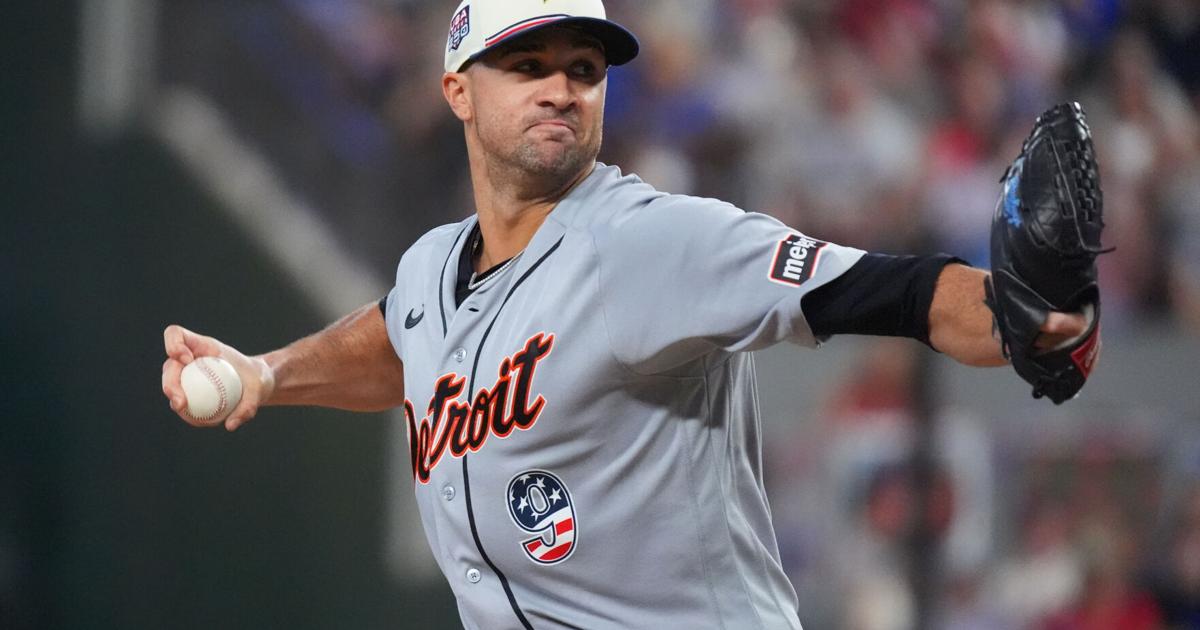 Greene homers in 1st inning and trio of Tigers pitchers combine on 3-hit shutout win over Rangers