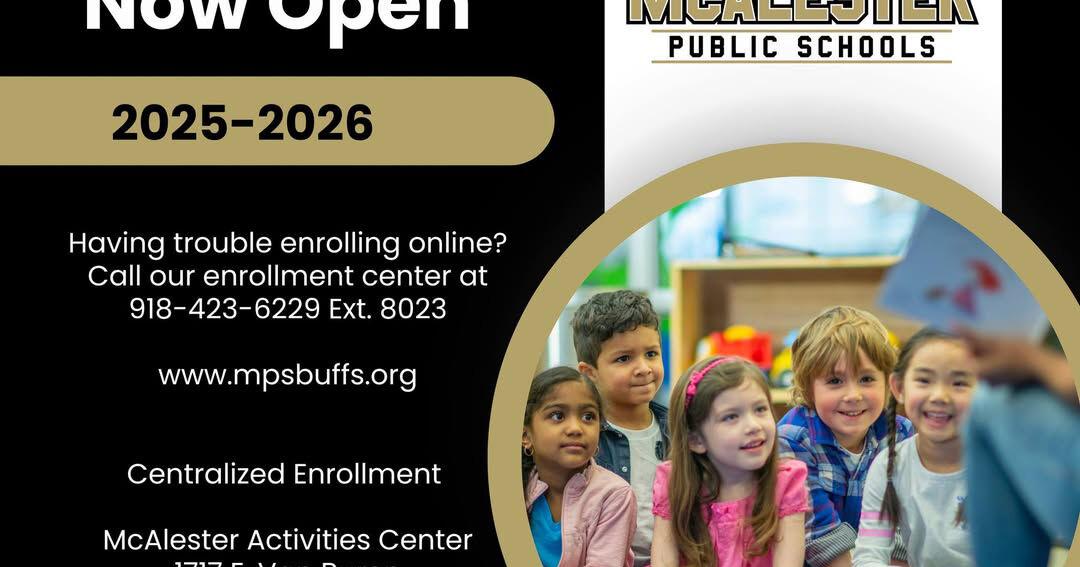 Online enrollment open for McAlester Public Schools News
