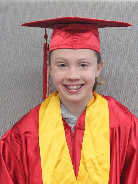 Frink-Chambers 2017 8th grade graduation announcement and awards