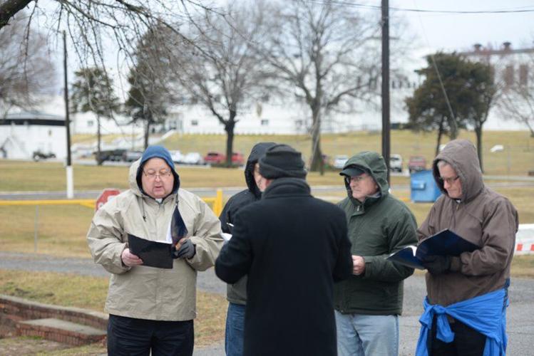 Protestors gather outside prison gates during execution