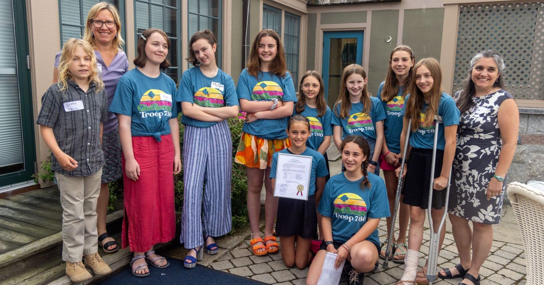 FOA honors Girl Scouts, Kozak and Kelley - Vimarsana News