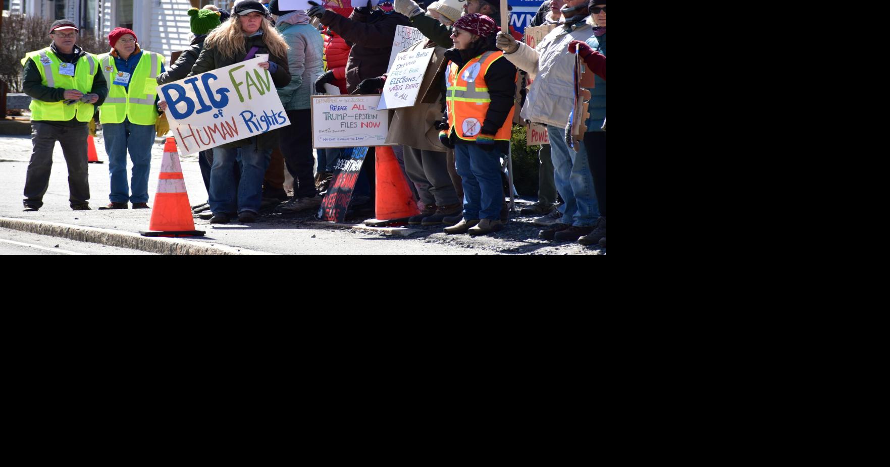 Hundreds gather in Southwest Harbor for national rally | Politics ...