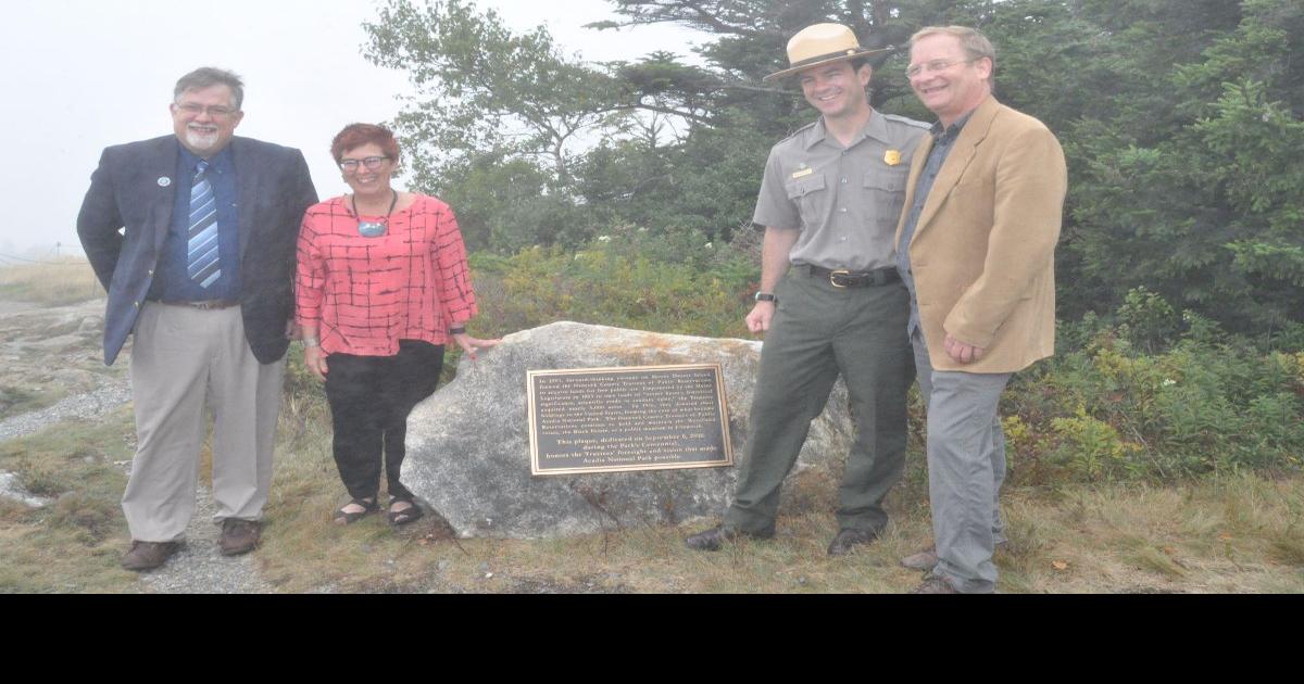 Marker notes first Acadia land gift Environment