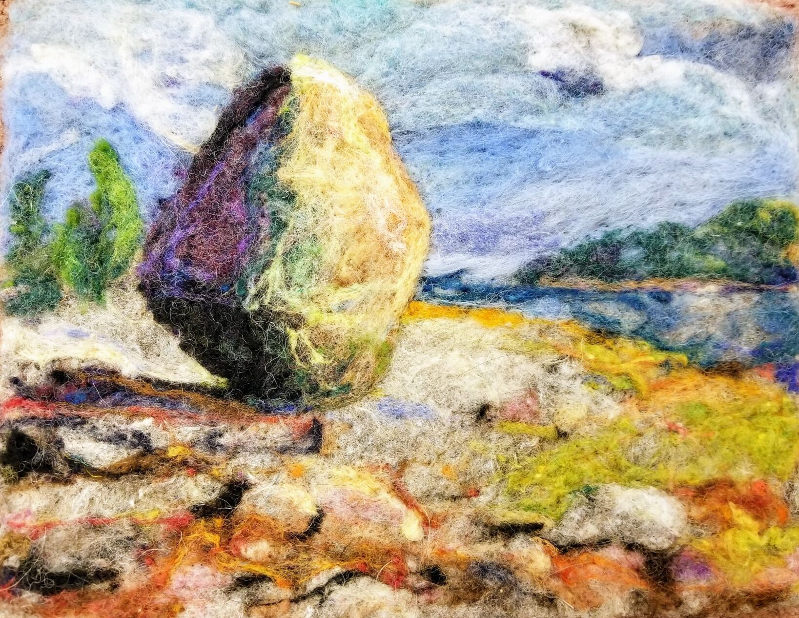 ArtWaves hosts 'Felting Friday: Paint with Wool – Landscapes