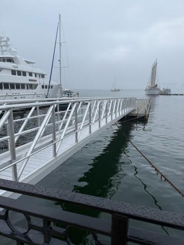 Bar Harbor installs new gangway at town pier
