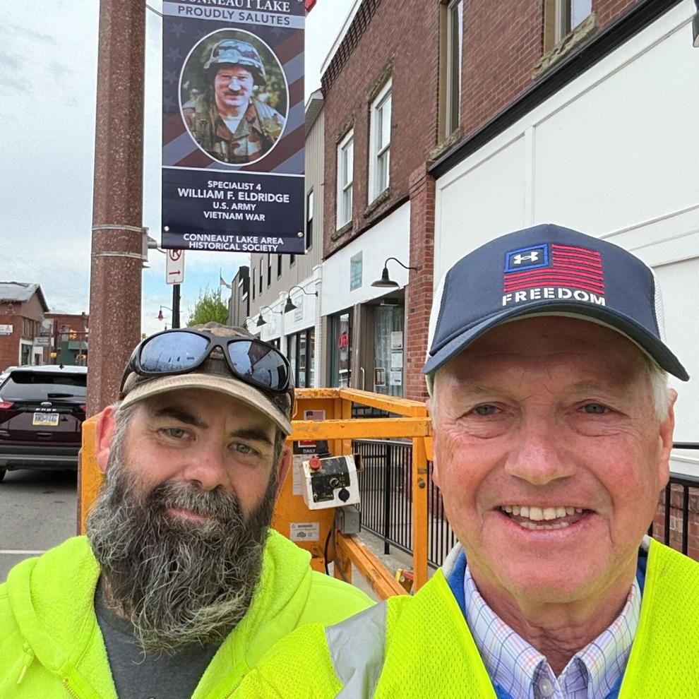 Banners placed at Conneaut Lake to honor veterans