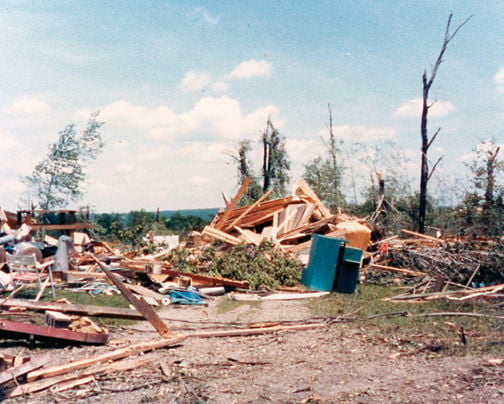 A look back to the destruction caused when tornadoes hit Crawford ...