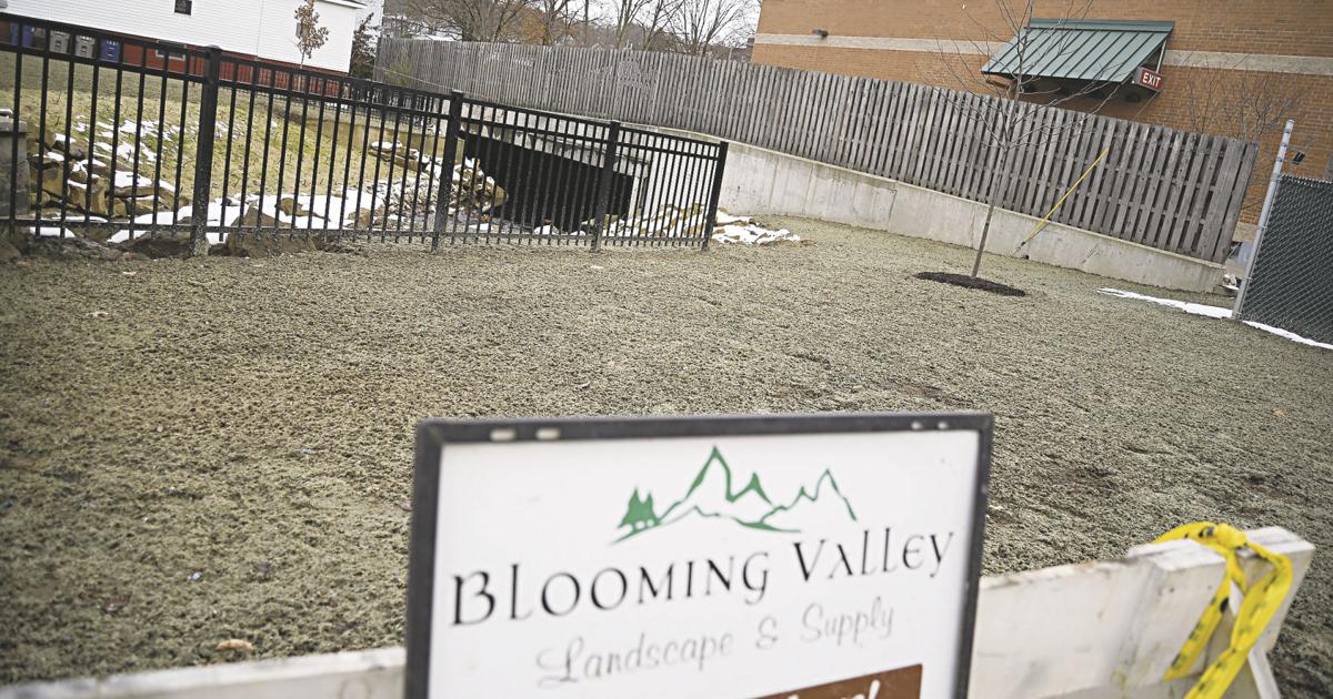 Bank S Beautification Project Creates, Blooming Valley Landscape Meadville Pa