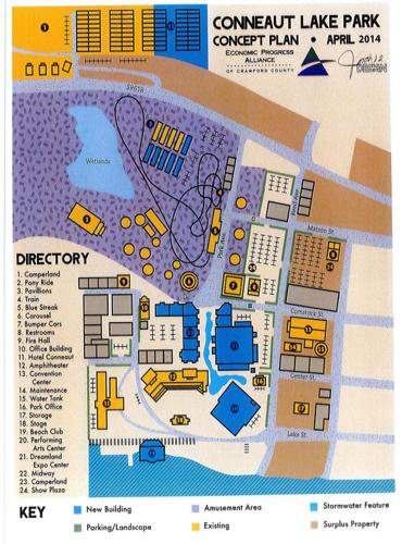 Conneaut Lake Park Map Economic Progress Alliance Lays Out Conneaut Lake Park Revitalization Plan  | Local News | Meadvilletribune.com