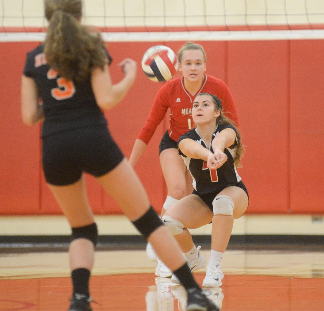 GIRLS VOLLEYBALL Bulldogs fall short against Harbor Creek Local