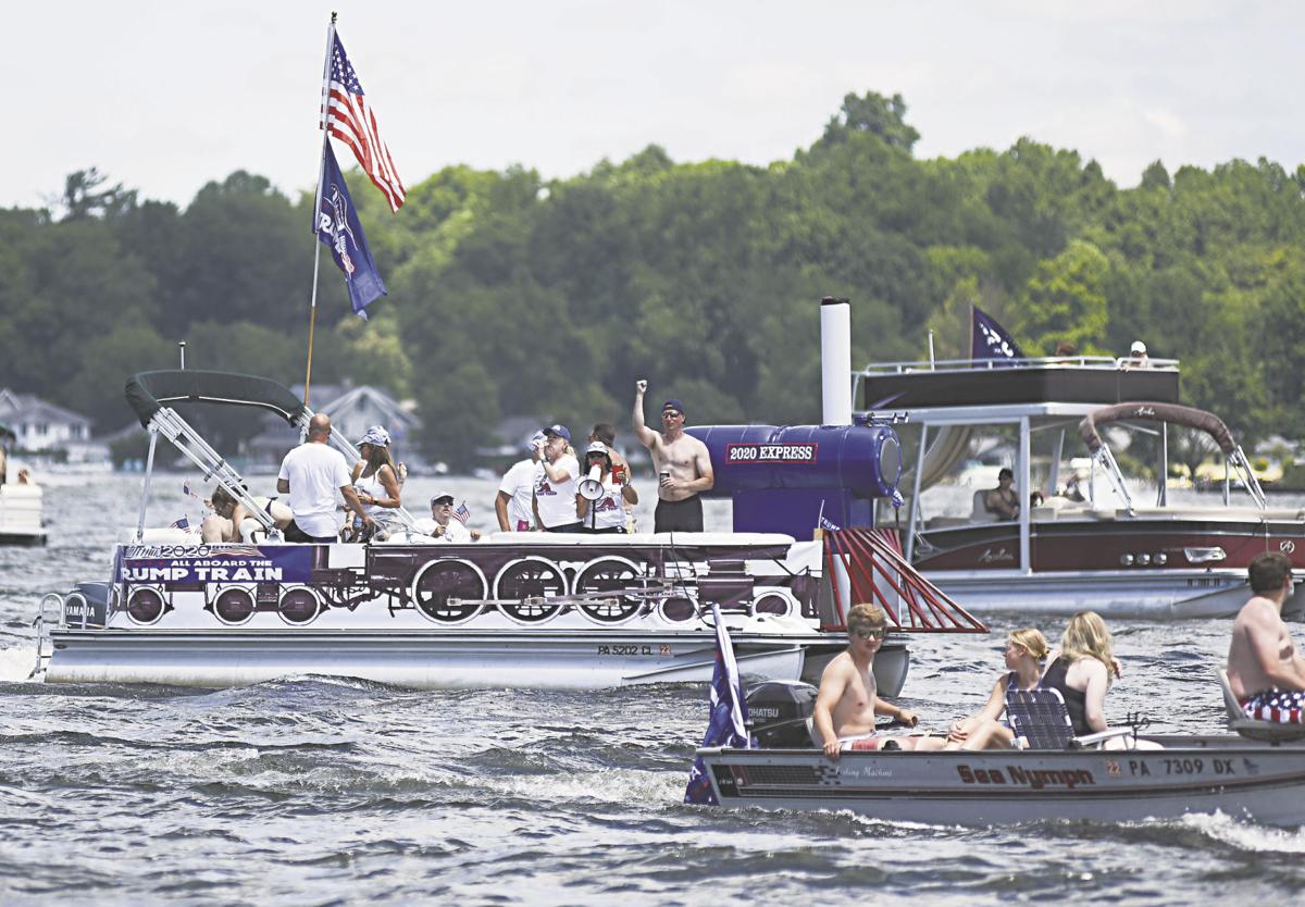 Trump Train Boat Parade Hits Conneaut Lake News Meadvilletribune Com