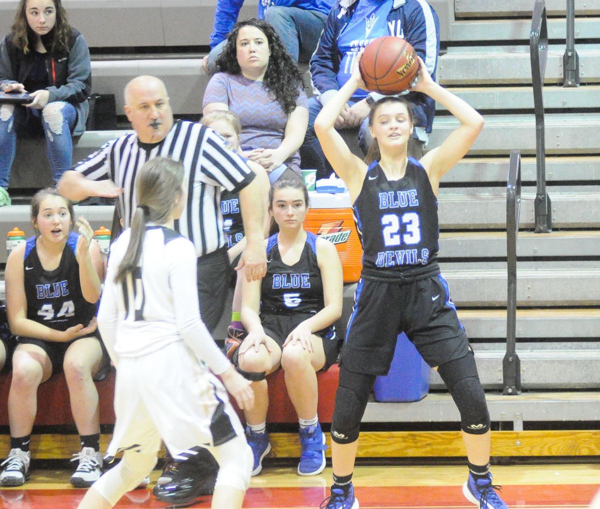 Piaa Girls Basketball Blue Devils Can T Find Answers To Keystone