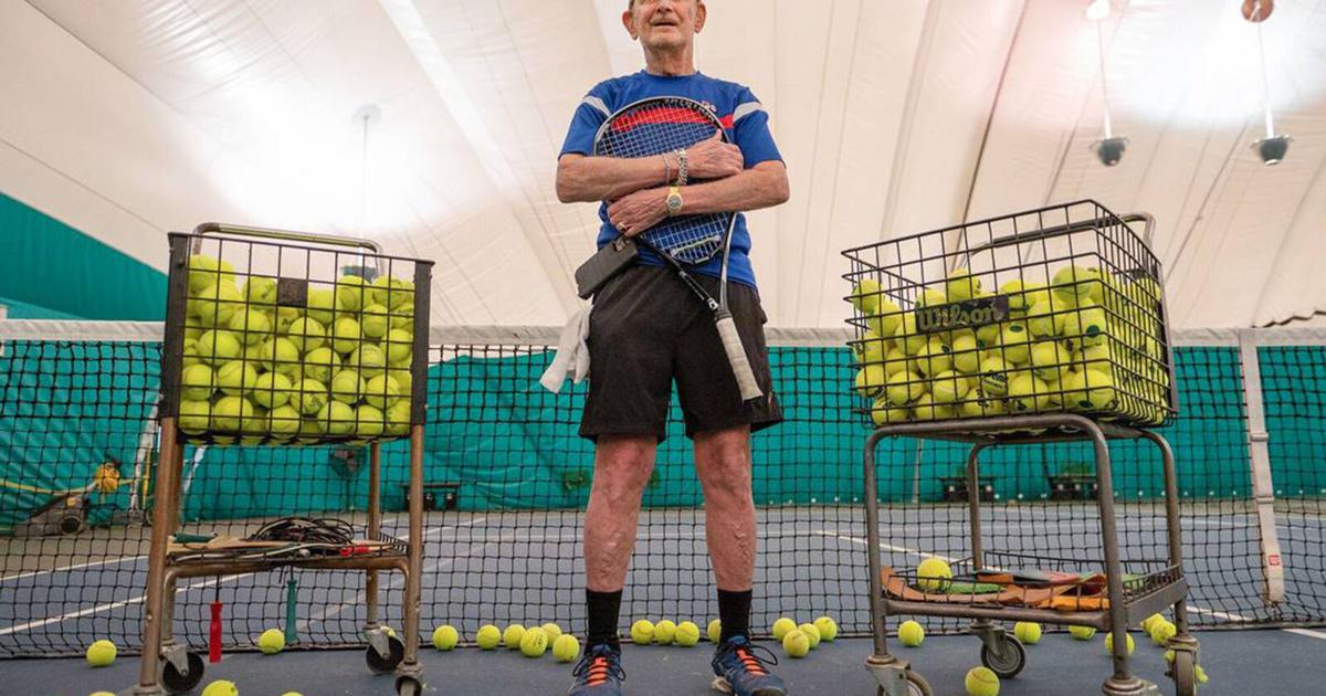 79 year old ringer beats guys half his age on Kansas City tennis courts 79 year old ringer beats guys half his age on Kansas City tennis courts