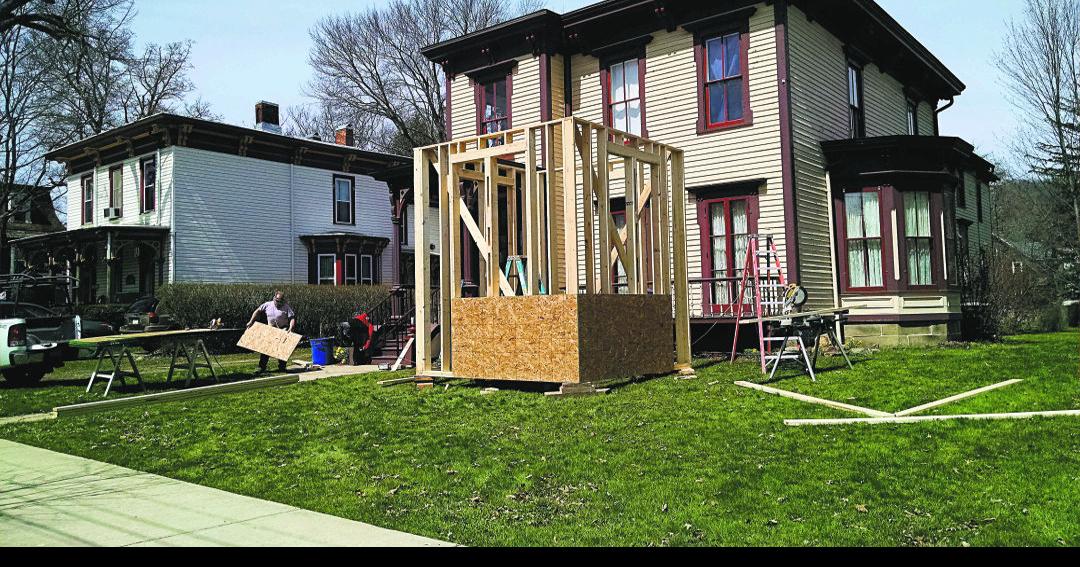 Historic Tarbell House enters final phase of rehabilitation with cupola