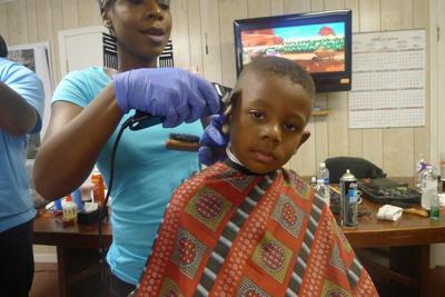 Marion Police Salon Provide Haircuts Manicures For School