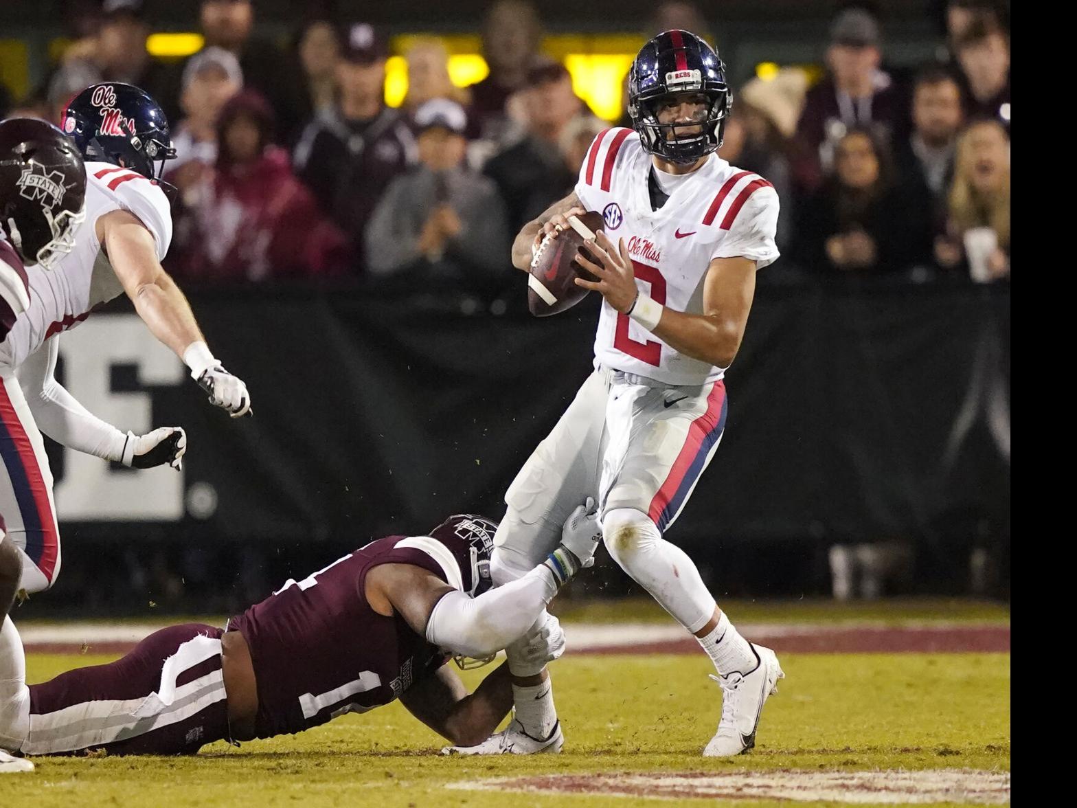 Ole Miss quarterback wins 2021 C Spire Conerly Trophy