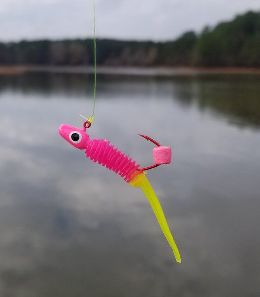 Slab Buster 2 Inch Crappie Lure Scented Jigs SB178 PURPLE PEARL WHITE