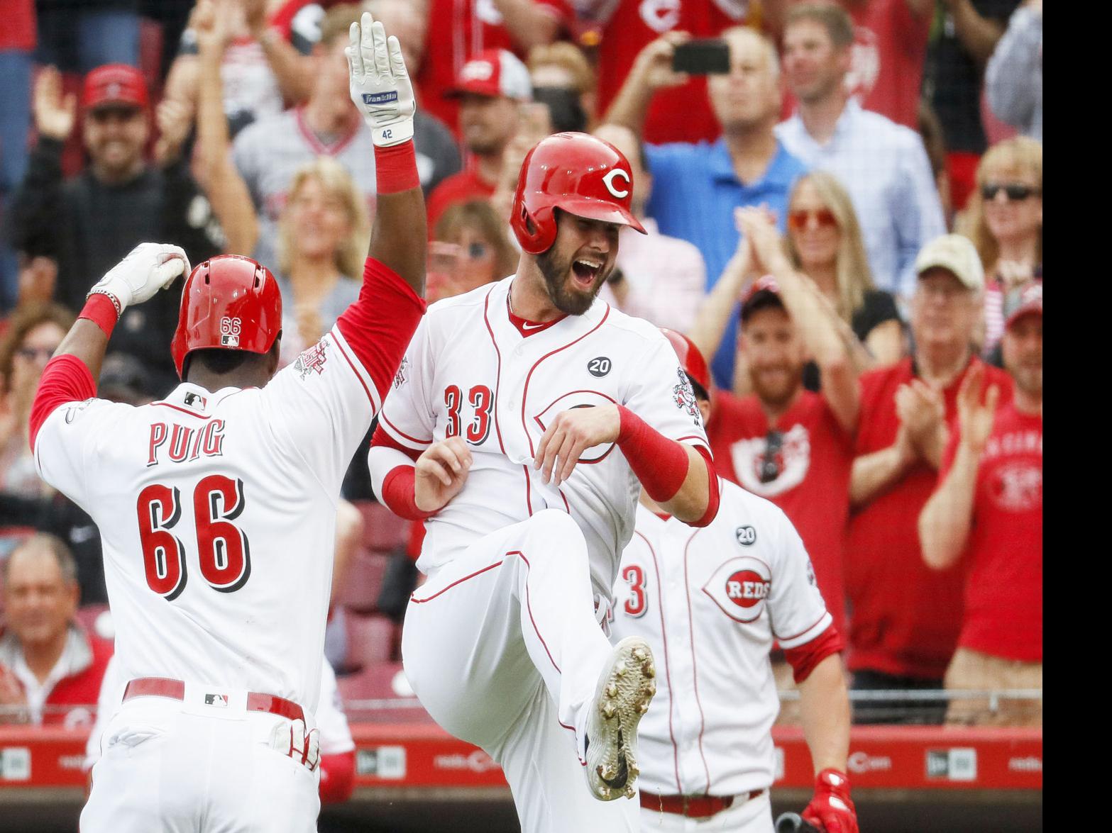 Puig's long homer helps Reds beat Braves 7-6, Sports