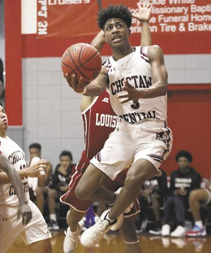 Choctaw Central boys pull out victory over Louisville to claim