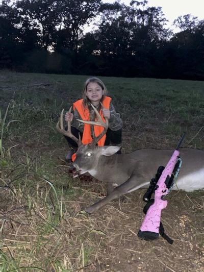 MIKE GILES: 6-year-old Brylee Kate Sciple harvests two 8-point bucks on Youth Weekend