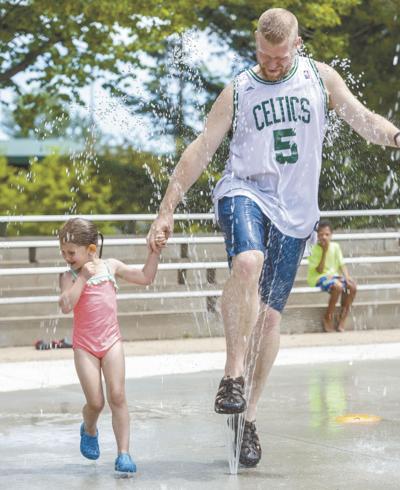 Fun at the splash park