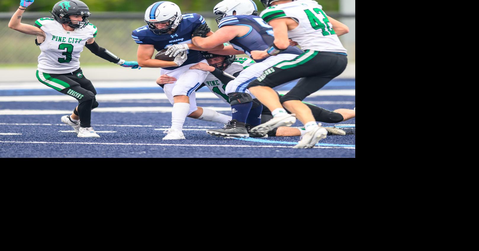 Hibbing football takes home opener 14-2 over Pine City