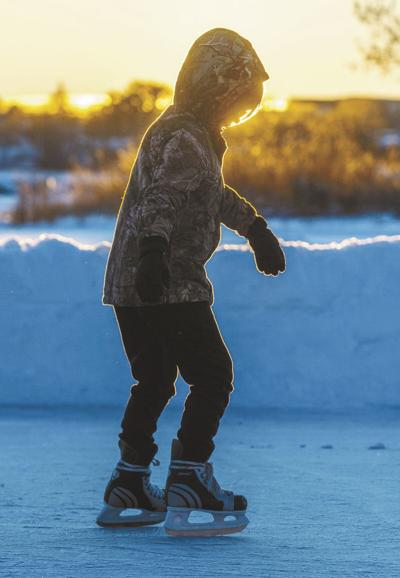 Skating at sunset