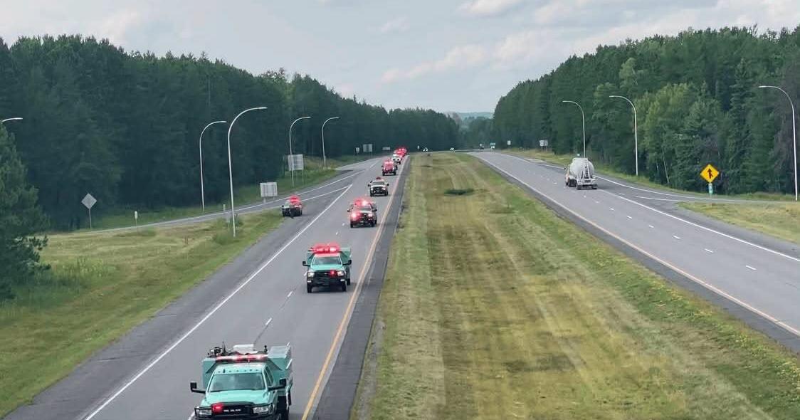 Local departments honor fallen firefighter