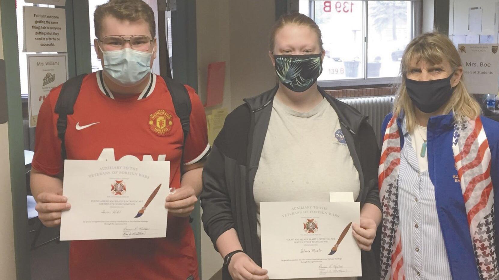 Eveleth-Gilbert students take part in VFW Patriotic Art competition - Vimarsana News